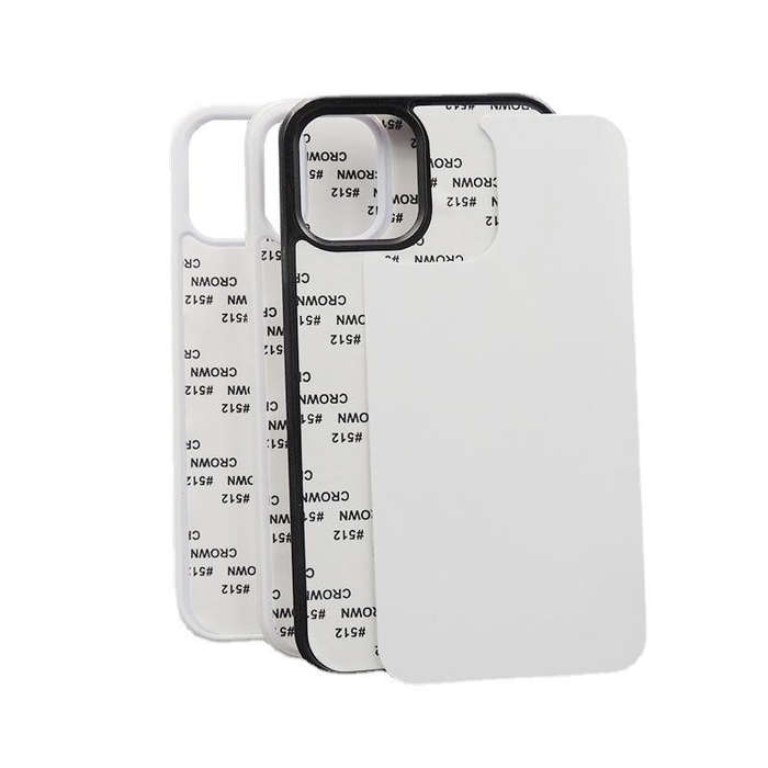 For iPhone 14 Pro Max 10 PCS 2D Blank Sublimation Phone Case(Black)
