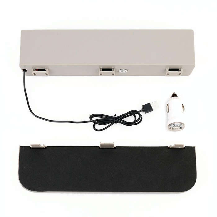 Universal Car Multi-functional Charger Console Side Pocket Seat Gap Side Storage Box, with 2 USB ...