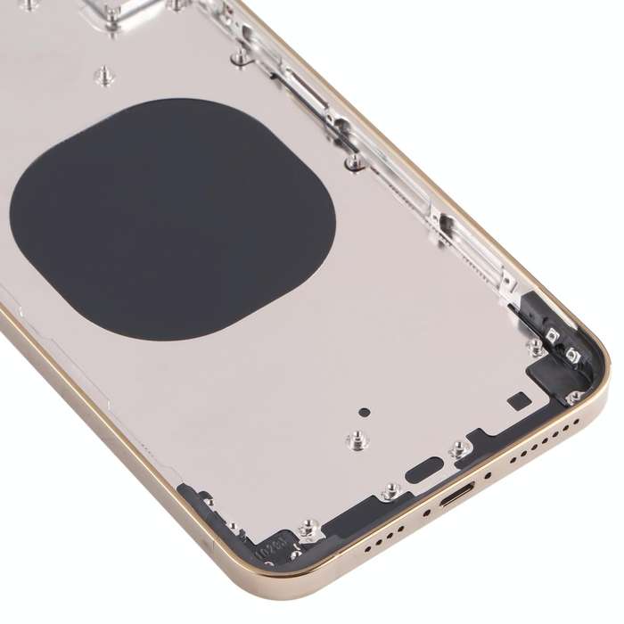 Back Housing Cover with Appearance Imitation of iP13 Pro Max for iPhone XS Max(Gold)