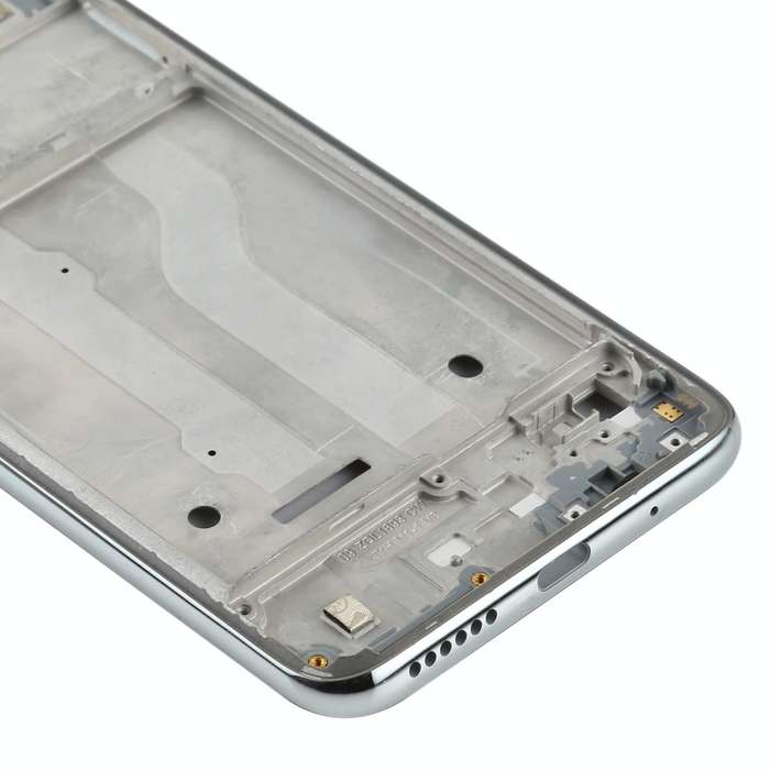 Front Housing LCD Frame Bezel Plate for Motorola Moto G Fast (Silver)