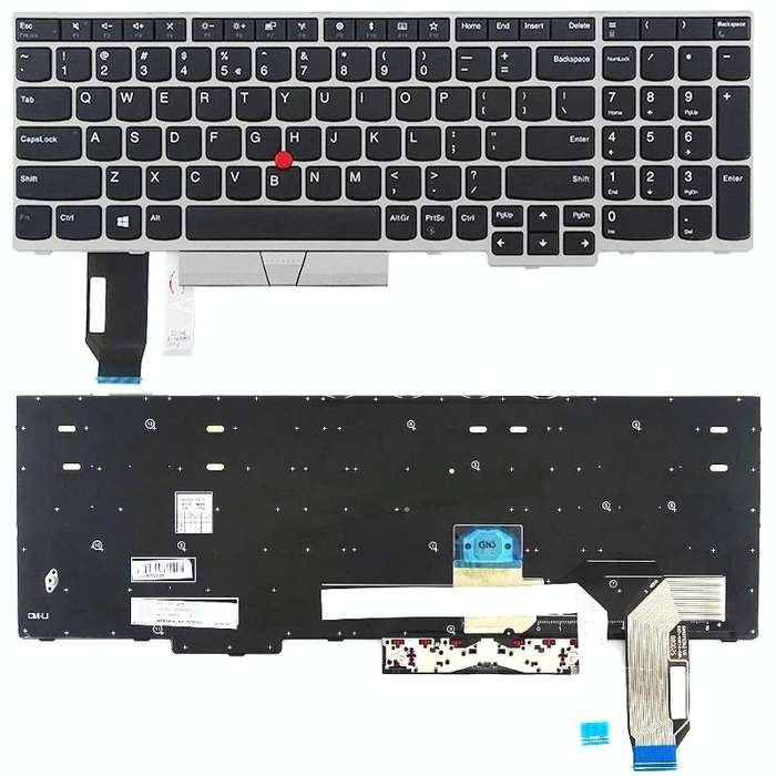 US Version Keyboard for Lenovo Thinkpad E580 E585 E590 E595 T590 P53S L580 L590 P52 P72 P53 P73 (...