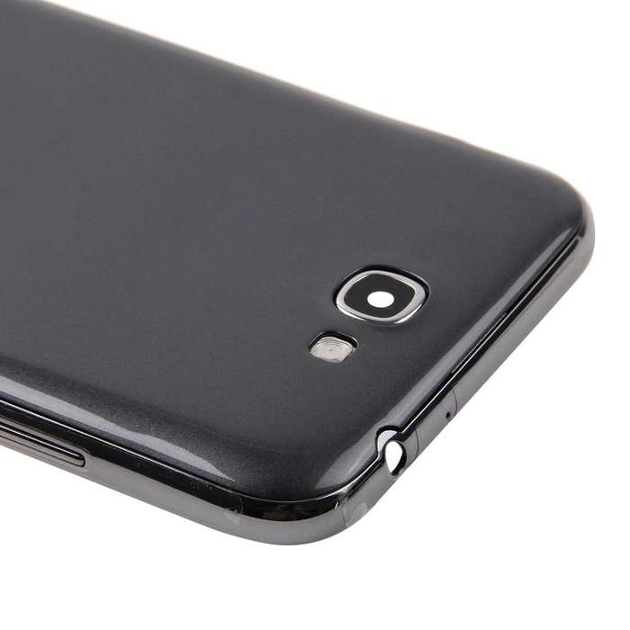 For Galaxy Note II / N7100 Middle Frame Bezel + Battery Back Cover (Black)