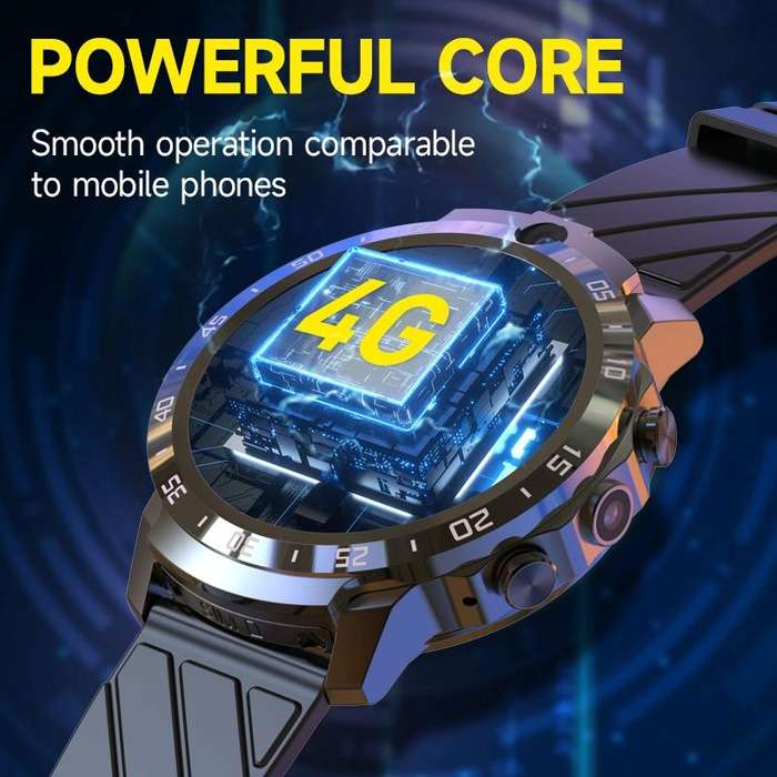 MT27 4G+64G 1.6 inch IP67 Waterproof 4G Android 8.1 Smart Watch Support Heart Rate / GPS, Type:Le...