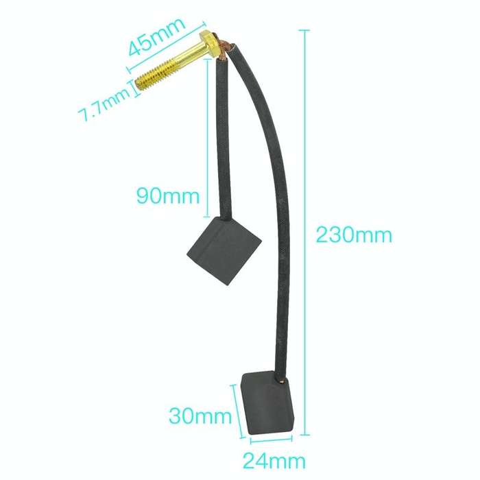 2pcs /Set For Club Car / EZGO Golf Cart 3.3 Motor Carbon Brushes, Specification: Carbon Brush