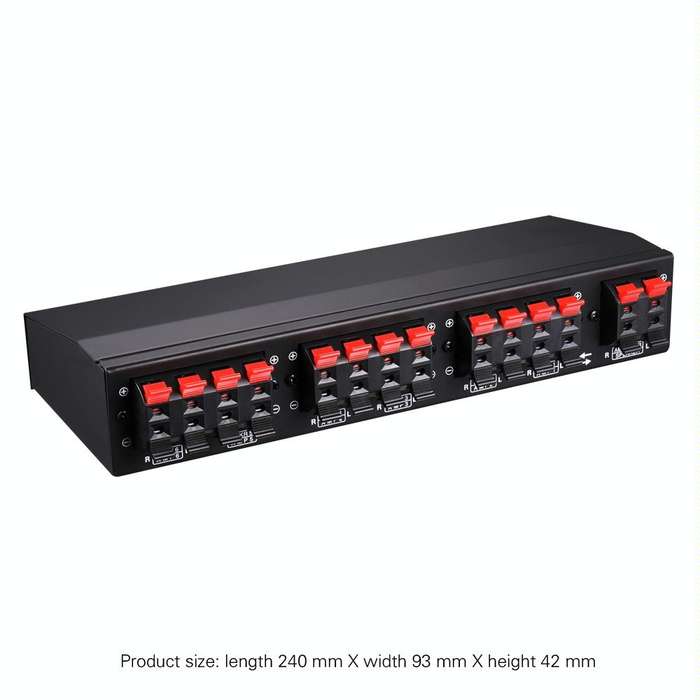 LINEPAUDIO B898 Six-way Stereo Loudspeaker / Amplifier Comparator Bidirectional Selective Switch ...