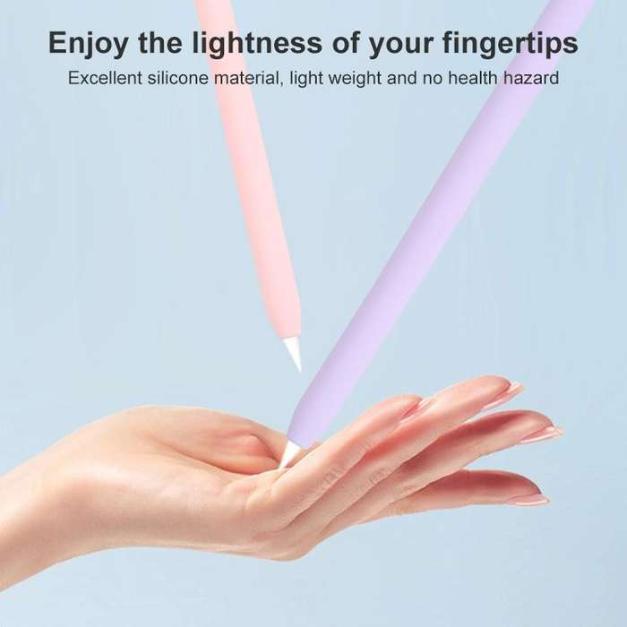 4 in 1 Stylus Pen Cartoon Animal Silicone Protective Case for Apple Pencil 2 (Pink)
