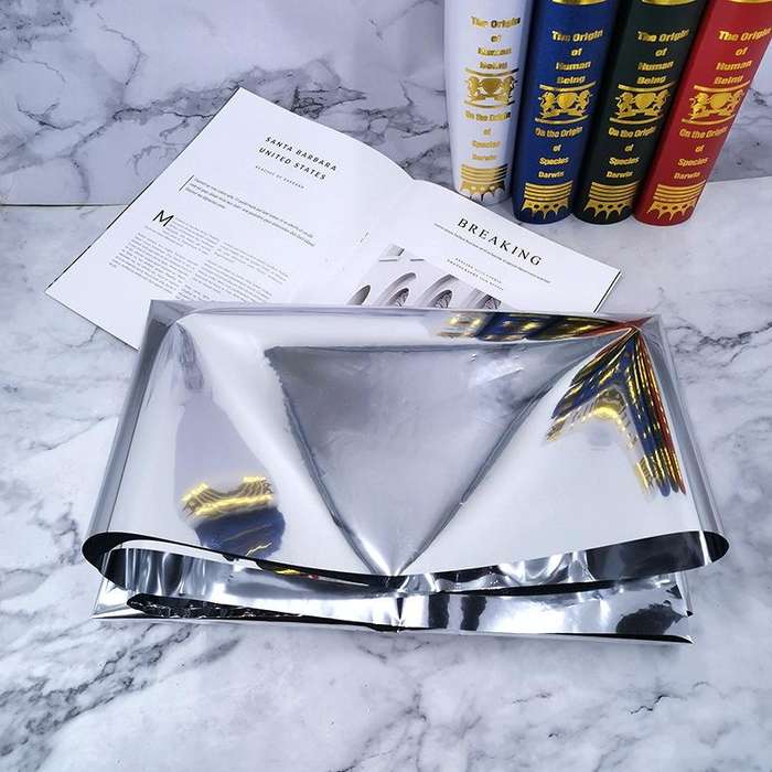 Photo Background Paper Wrinkled Reflective Tin Foil Paper, Specification: Reflective Paper 1x5m