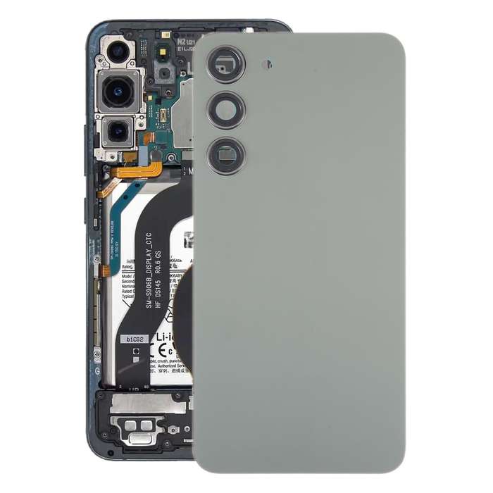 For Samsung Galaxy S23+ SM-S916B OEM Glass Battery Back Cover with Camera Lens Cover(Green)