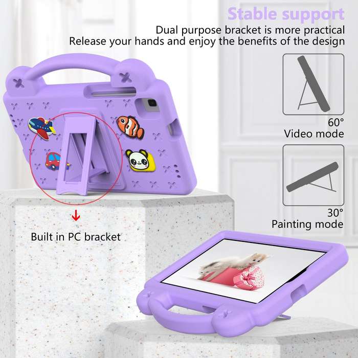 For Samsung Galaxy Tab A 8.0 2019 T290 / T295 Handle Kickstand Children EVA Shockproof Tablet Cas...