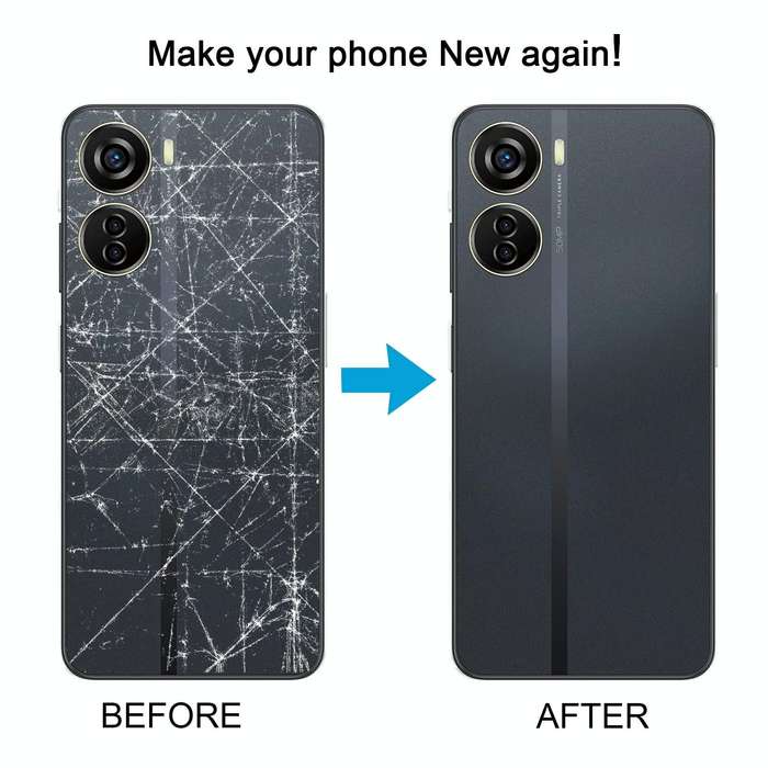 For ZTE Blade V40 Design Battery Back Cover(Grey)