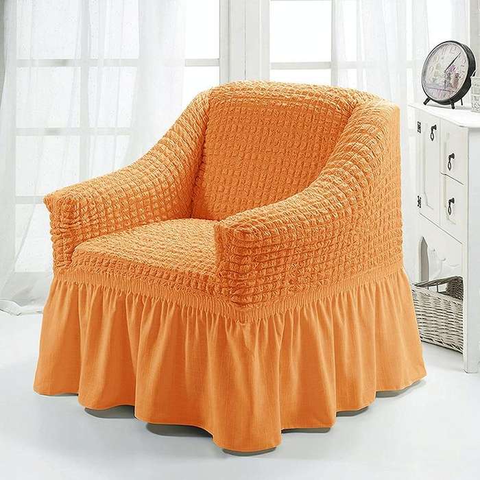 Four Seasons Universal Elastic Full Coverage Skirt Style Sofa Cover, Size: Single S 90-140cm(One-...