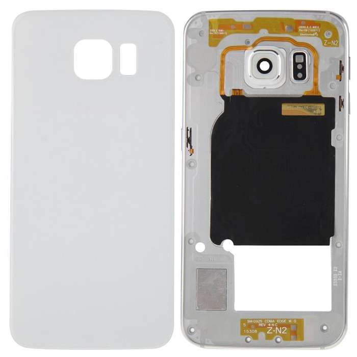 For Galaxy S6 Edge / G925 Full Housing Cover (Back Plate Housing Camera Lens Panel + Battery Back...
