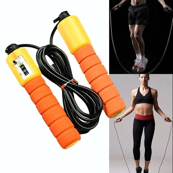 Jump Ropes with Counter Sports Fitness Adjustable Fast Speed Counting Jump Skip Rope Skipping Wir...