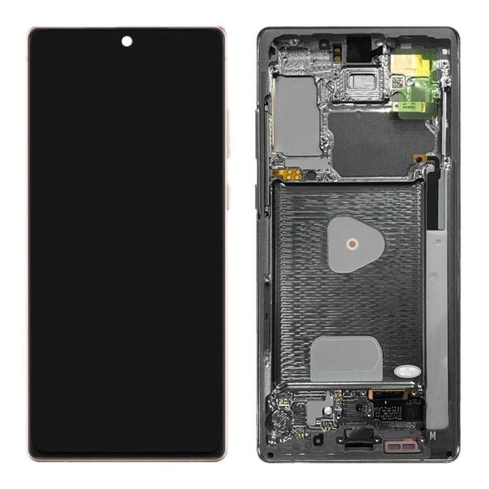 Original LCD Screen for Samsung Galaxy Note20 4G SM-N980 Digitizer Full Assembly With Frame (Gold)