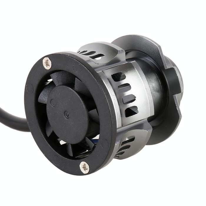 1 Pair H7 27W / DC12V Car Aluminum Alloy LED Headlight (Gold Light)