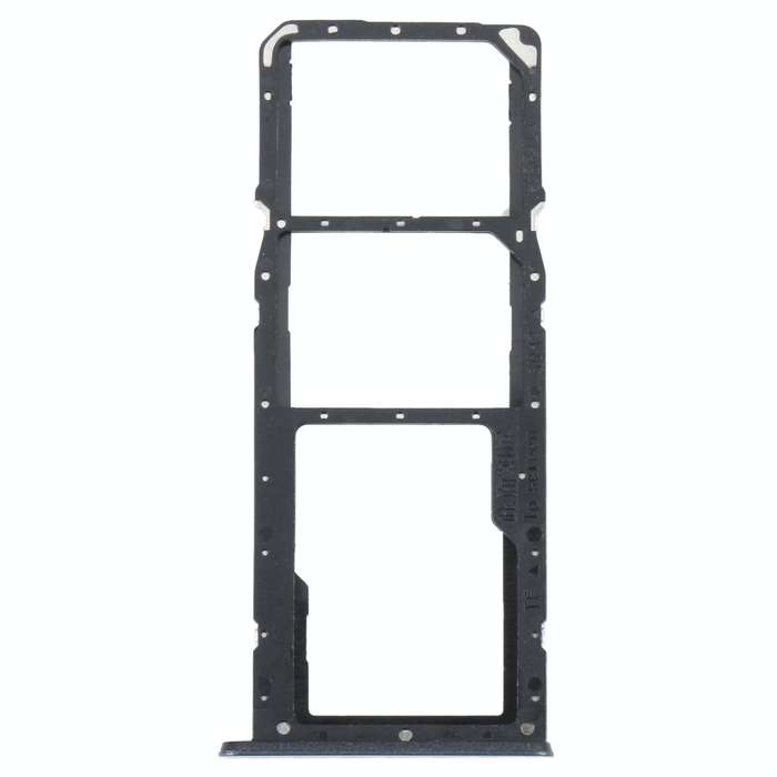 For Realme C35 SIM Card Tray + SIM Card Tray + Micro SD Card Tray (Black)
