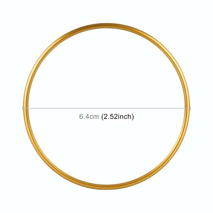 Car Headlight Switch Decorative Ring for Volkswagen Golf (Gold)