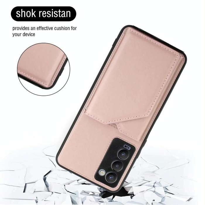 For Tecno Camon 18 Skin Feel PU + TPU + PC Phone Case(Rose Gold)