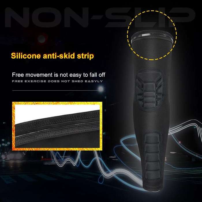 Basketball Sleeve Cellular Anti-collision Anti-slip Compression Elbow Protective Gear, Size:M(Black)