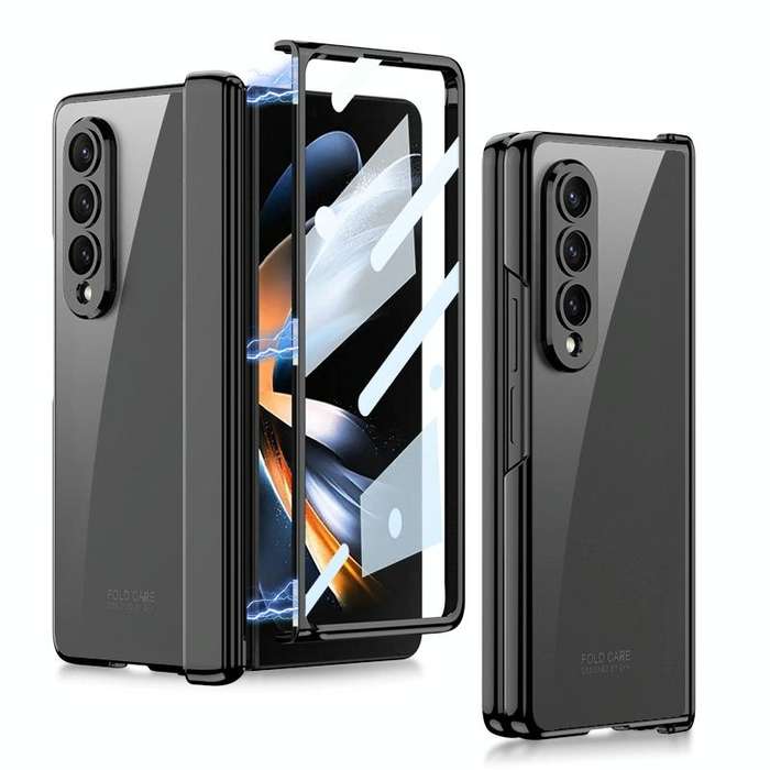 For Samsung Galaxy Z Fold4 GKK Magnetic Hinged Phantom Folding Phone Case(Black)