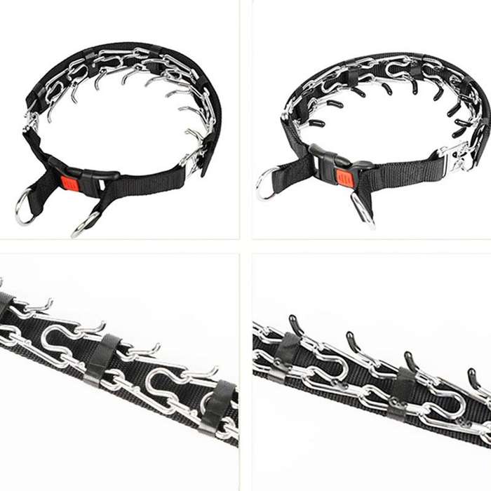 Cloth Tape Paste Detachable Training Stimulation Dog Collar, Size: M 3.0mm x 50cm(With Cap)