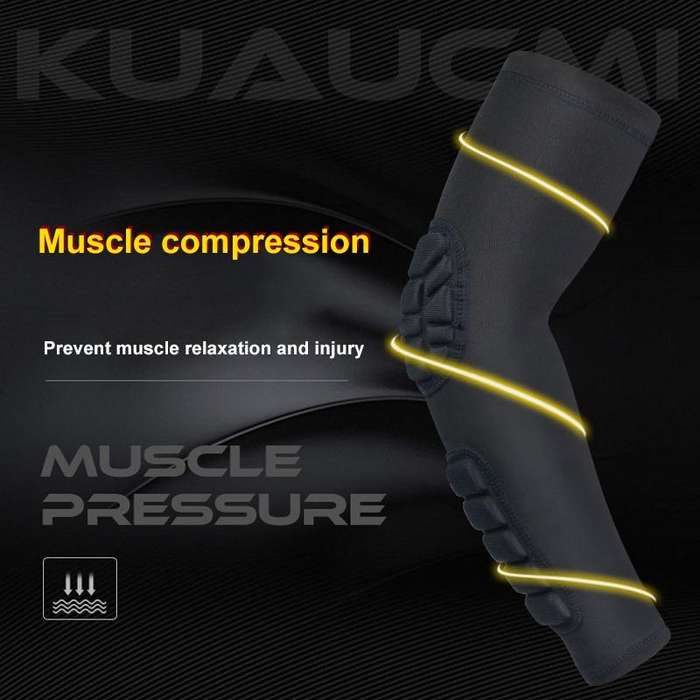 Basketball Sleeve Cellular Anti-collision Anti-slip Compression Elbow Protective Gear, Size:XL(Bl...