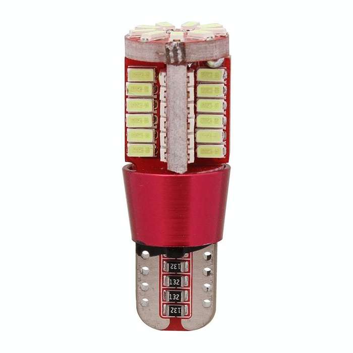 2 PCS T10 5W 285LM Ice Blue Light 57 SMD 4014 LED Error-Free Canbus Car Clearance Lights Lamp, DC...