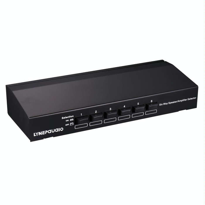 LINEPAUDIO B898 Six-way Stereo Loudspeaker / Amplifier Comparator Bidirectional Selective Switch ...