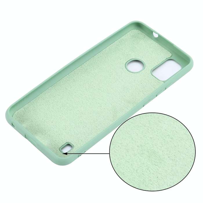 For ZTE Blade A51 2021 Pure Color Liquid Silicone Shockproof Full Coverage Phone Case(Green)