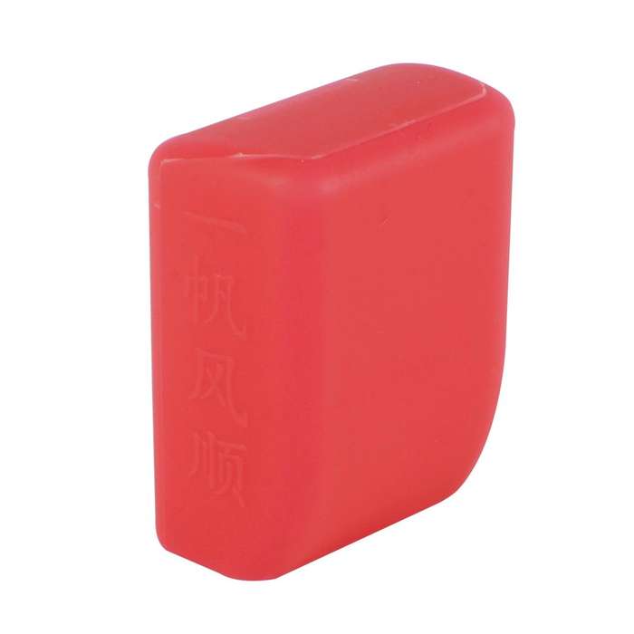 Safe Rubber Car Seat Belt Clips Locking Buckles Protective Cover(Red)