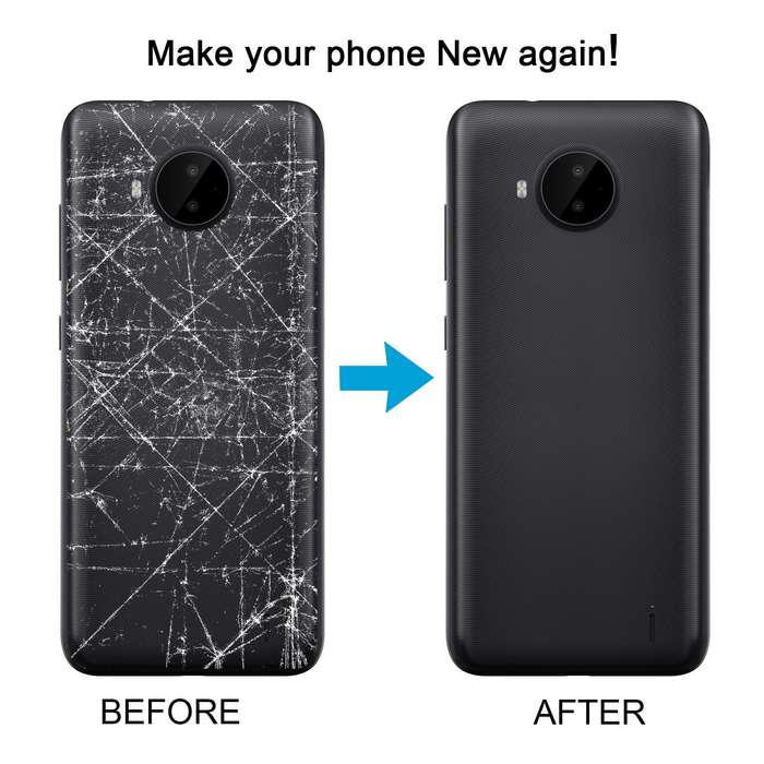 For Nokia C20 Plus Original Battery Back Cover(Black)