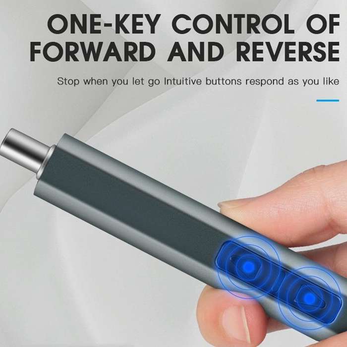 51 In 1 Rechargeable Mini Electric Screwdriver Set With 3LED Lighting(Gray)