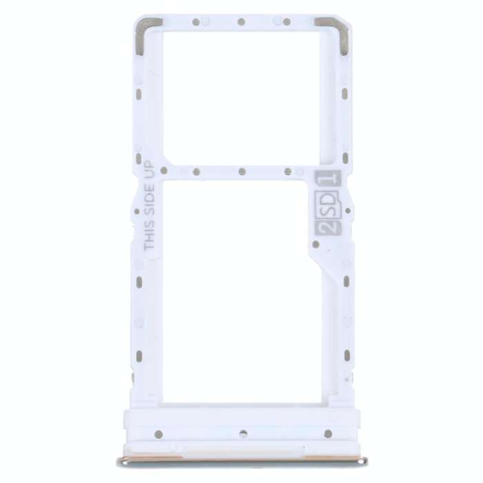 For Motorola Moto G52 SIM Card Tray + SIM / Micro SD Card Tray (Silver)