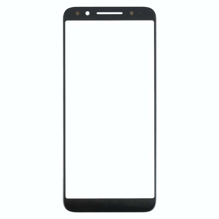 For Alcatel 3 5052D Front Screen Outer Glass Lens (Black)