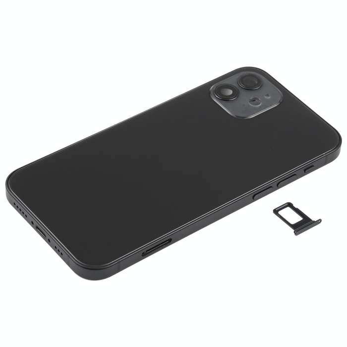 Battery Back Cover (with Side Keys & Card Tray & Power + Volume Flex Cable & Wireless Charging Mo...