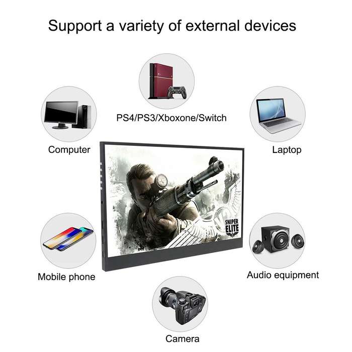 HSD-1330X 13.3 inch 1080P HD Gaming Portable Narrow Side Display
