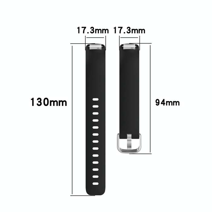 For Fitbit Inspire 2 TPE Watch Band, Size:L(Rock Cyan)
