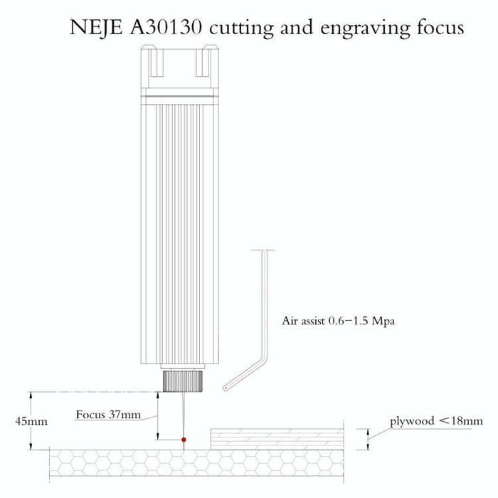 NEJE A30130 7.5W 450nm Laser Engraver Module Kits