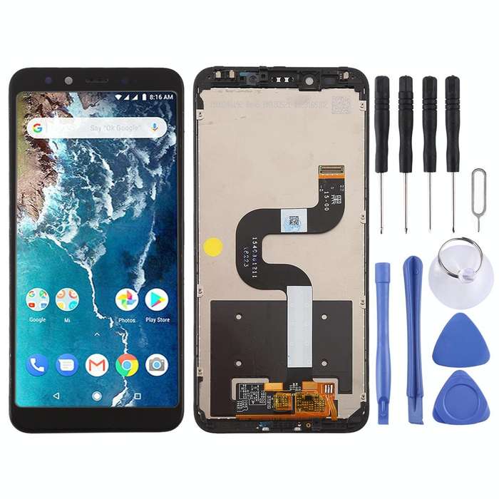 TFT LCD Screen for Xiaomi Mi 6X / A2 Digitizer Full Assembly with Frame(Black)