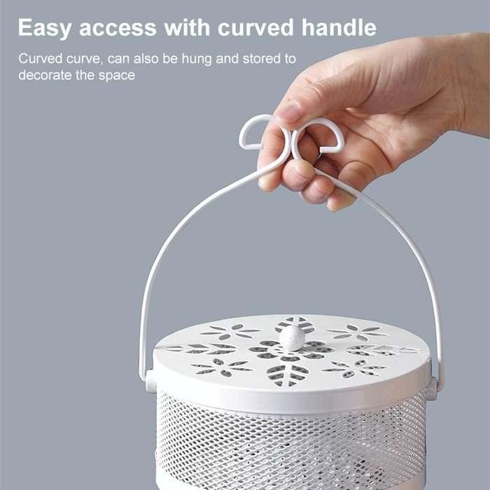 Outdoor Portable Multifunctional Hollow Fireproof Mosquito Coil Box with Lid(Bronze)