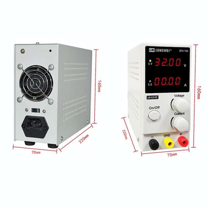 K3010D 30V 10A DC Switching Regulated Powers Supply Phone Repair Voltage Regulator(UK Plug)