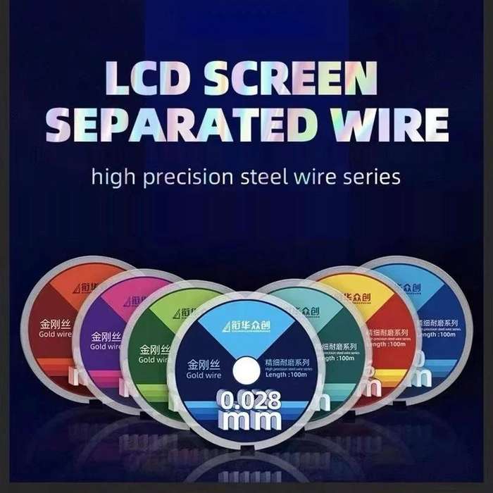 0.04mm x 100m Curved LCD Screen Separation Diamond Wire