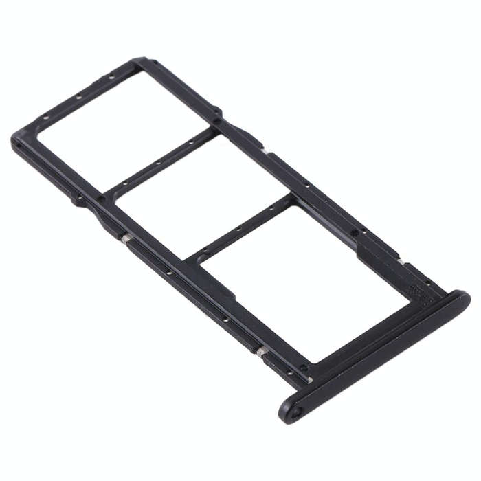 SIM Card Tray + SIM Card Tray + Micro SD Card Tray for Huawei Y6p (Black)