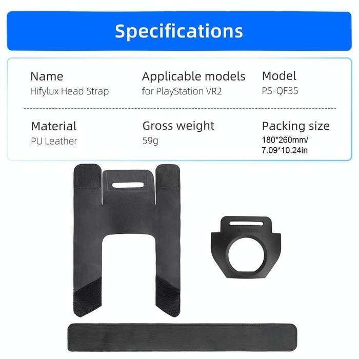 Hifylux PS-QF35 For PlayStation VR2 Decompression Headband Comfort Strap(Black)