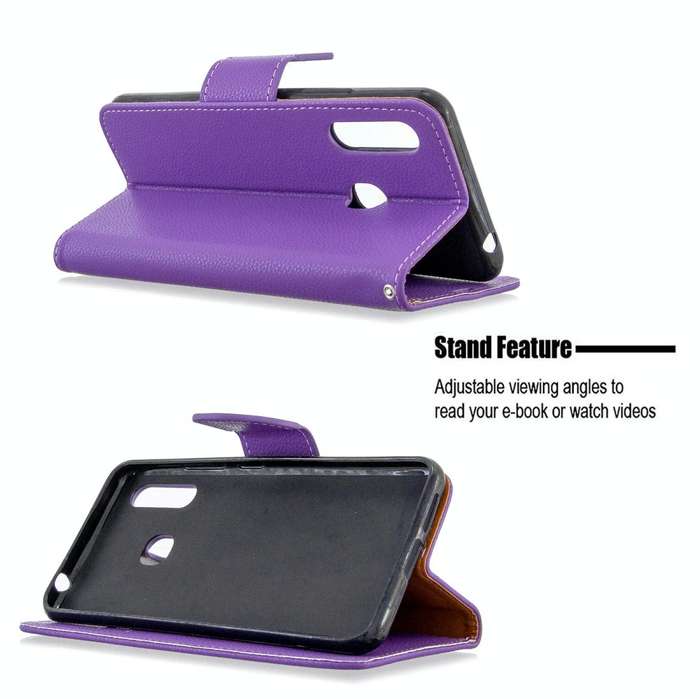 For Galaxy A70e Pure Color Horizontal Flip PU Leather Case with Holder & Card Slots & Wallet & La...