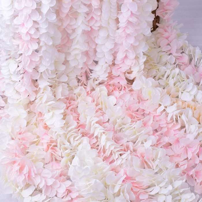 10 PCS 1M Simulation Orchids String Wedding Arrangement Flower Strip Stage Decoration Supplies(Ro...