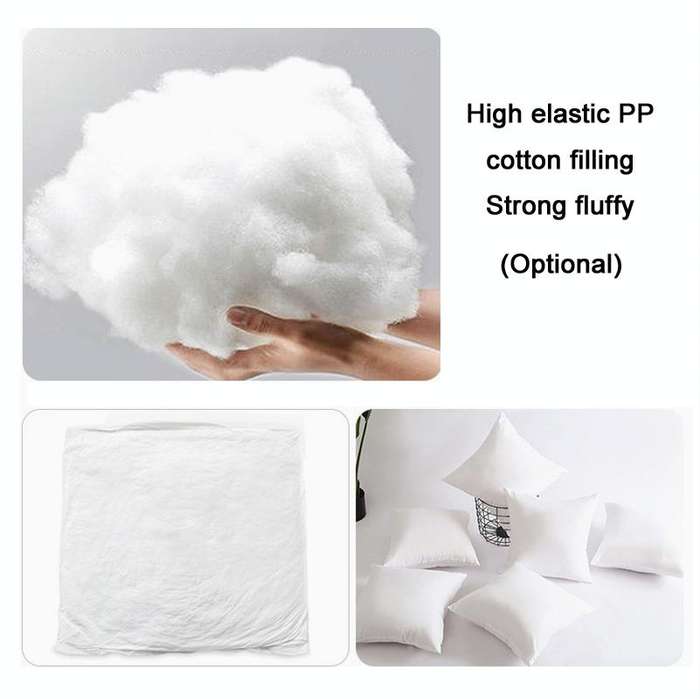 Double-Sided Plush Pillow Home Sofa Cushion Pillowcase, Size: 45x45cm Without Core(White Triangle)