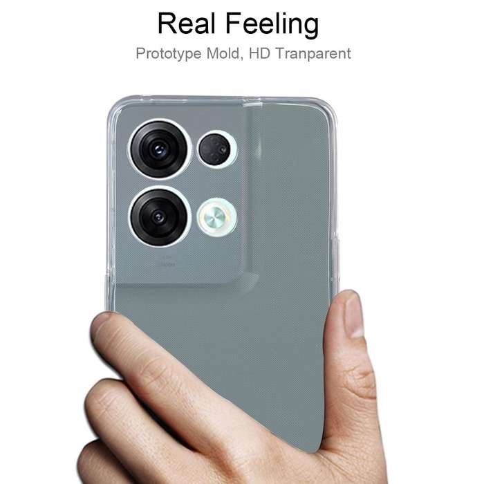 For OPPO Reno8 Pro 0.75mm Ultra-thin Transparent TPU Phone Case