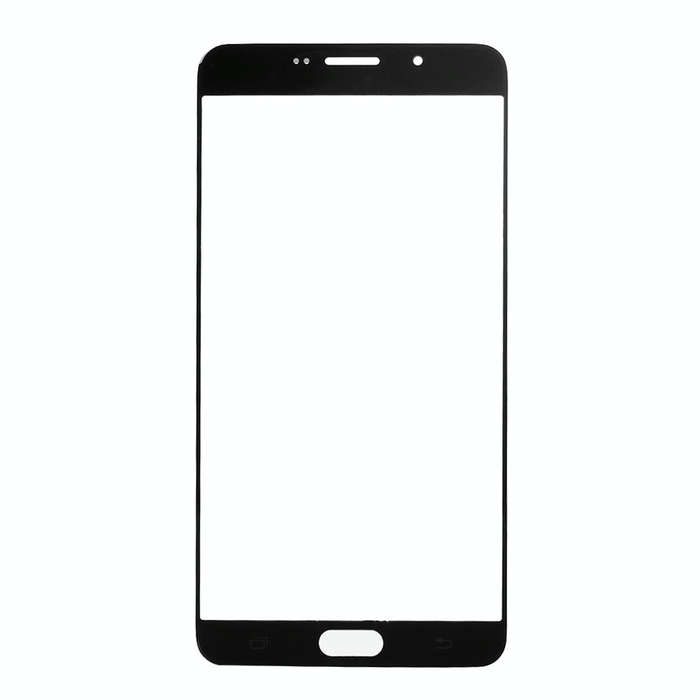 For Galaxy A9 (2016) / A900 Front Screen Outer Glass Lens (Black)
