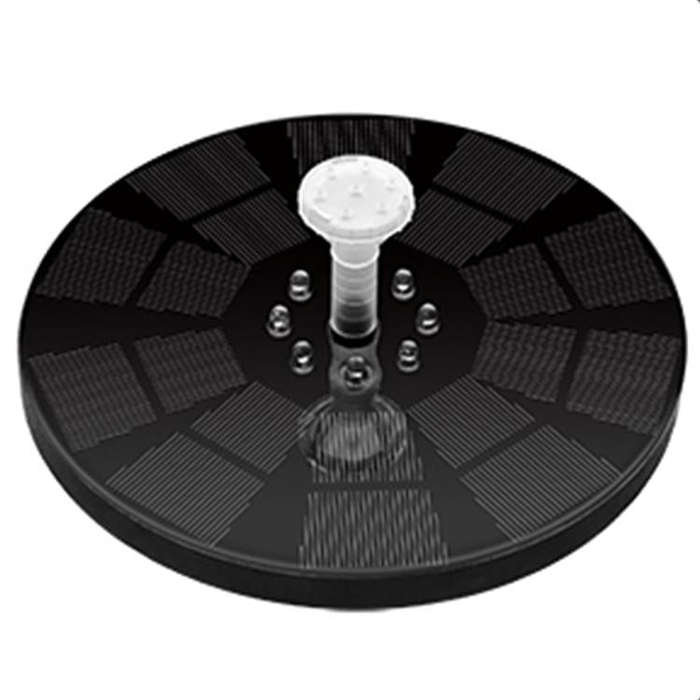 Colorful Lamp Battery Solar Fountain Floating Landscape Fountain(Colorful Transparent Nozzle)